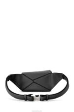 Loewe Men Mini Puzzle bumbag in classic calfskin 206XF279 Black - Image 5