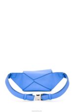 Loewe Men Mini Puzzle bumbag in classic calfskin 206XF547 Seaside Blue - Image 4