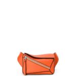 Loewe Men Mini Puzzle bumbag in classic calfskin 206XF571 Orange
