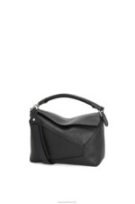 Loewe Men Puzzle Edge bag in grained calfskin 206XF540 Black