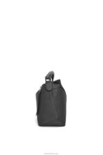 Loewe Men Puzzle Edge bag in grained calfskin 206XF540 Black - Image 4