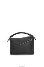 Loewe Men Puzzle Edge bag in grained calfskin 206XF540 Black - Image 5