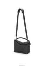 Loewe Men Puzzle Edge bag in grained calfskin 206XF540 Black - Image 6