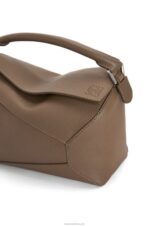 Loewe Men Puzzle Edge bag in grained calfskin 206XF541 Tundra - Image 7