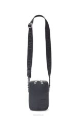Loewe Men Vertical Crossbody Pocket in satin calfskin 206XF613 Black - Image 5
