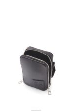 Loewe Men Vertical Crossbody Pocket in satin calfskin 206XF613 Black - Image 6