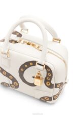 Loewe Women Amazona 16 in nappa calfskin 206XF143 Soft White - Image 8