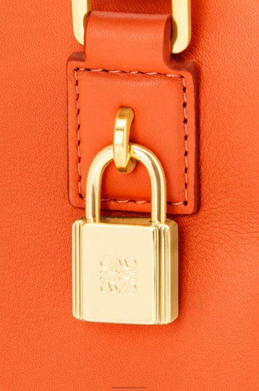Loewe Women Amazona 16 Square bag in nappa calfskin 206XF145 Orange - Image 8