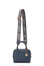 Loewe Women Amazona 16 Square bag in nappa calfskin 206XF158 Onyx Blue - Image 6