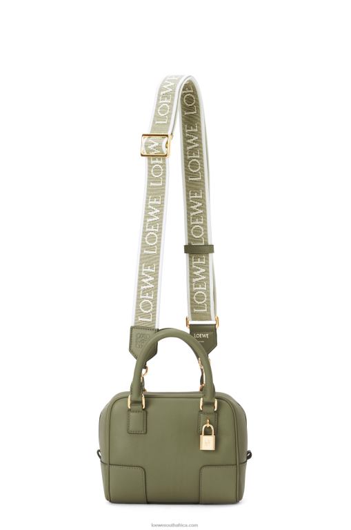 Loewe Women Amazona 16 Square bag in nappa calfskin 206XF165 Avocado Green - Image 2