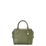 Loewe Women Amazona 19 square bag in nappa calfskin 206XF166 Avocado Green