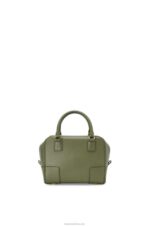 Loewe Women Amazona 19 square bag in nappa calfskin 206XF166 Avocado Green - Image 5