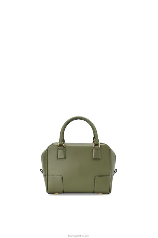 Loewe Women Amazona 19 square bag in nappa calfskin 206XF166 Avocado Green - Image 5