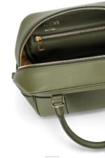 Loewe Women Amazona 19 square bag in nappa calfskin 206XF166 Avocado Green - Image 7