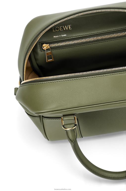 Loewe Women Amazona 19 square bag in nappa calfskin 206XF166 Avocado Green - Image 7