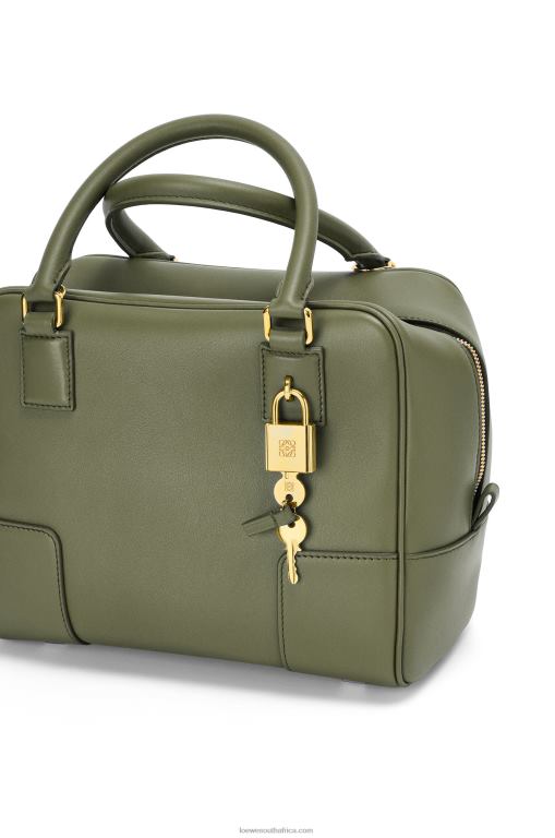 Loewe Women Amazona 19 square bag in nappa calfskin 206XF166 Avocado Green - Image 9
