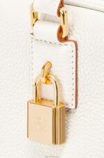 Loewe Women Amazona 19 square bag in soft grained calfskin 206XF152 Soft White - Image 11
