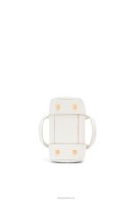 Loewe Women Amazona 19 square bag in soft grained calfskin 206XF152 Soft White - Image 9