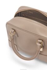 Loewe Women Amazona 19 square bag in soft grained calfskin 206XF155 Sand - Image 8