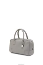 Loewe Women Amazona 23 bag in soft grained calfskin 206XF133 Pearl Grey - Image 2