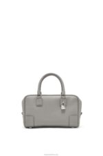 Loewe Women Amazona 23 bag in soft grained calfskin 206XF133 Pearl Grey