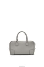 Loewe Women Amazona 23 bag in soft grained calfskin 206XF133 Pearl Grey - Image 4