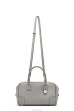 Loewe Women Amazona 23 bag in soft grained calfskin 206XF133 Pearl Grey - Image 5
