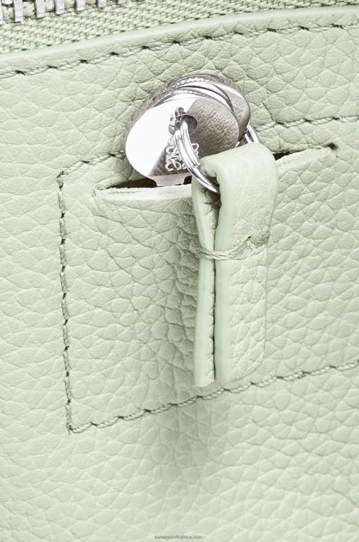 Loewe Women Amazona 23 bag in soft grained calfskin 206XF135 Light Celadon - Image 9