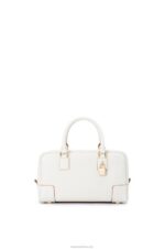 Loewe Women Amazona 23 bag in soft grained calfskin 206XF151 Soft White