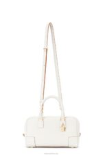 Loewe Women Amazona 23 bag in soft grained calfskin 206XF151 Soft White - Image 5