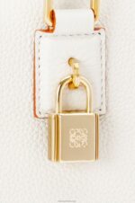 Loewe Women Amazona 23 bag in soft grained calfskin 206XF151 Soft White - Image 9