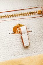 Loewe Women Amazona 23 bag in soft grained calfskin 206XF151 Soft White - Image 10