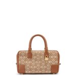 Loewe Women Amazona 23 in Anagram jacquard and calfskin 206XF162 Tan/Pecan