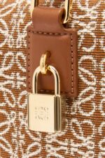 Loewe Women Amazona 23 in Anagram jacquard and calfskin 206XF162 Tan/Pecan - Image 8