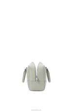 Loewe Women Amazona 28 bag in nappa calfskin 206XF136 Ash Grey - Image 4