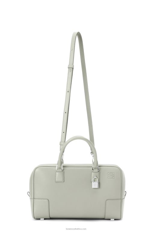 Loewe Women Amazona 28 bag in nappa calfskin 206XF136 Ash Grey - Image 5