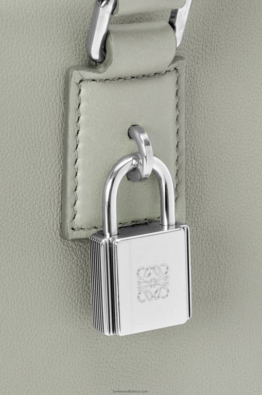 Loewe Women Amazona 28 bag in nappa calfskin 206XF136 Ash Grey - Image 9