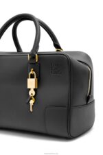 Loewe Women Amazona 28 bag in nappa calfskin 206XF141 Black - Image 11