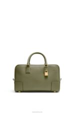 Loewe Women Amazona 28 bag in nappa calfskin 206XF156 Avocado Green