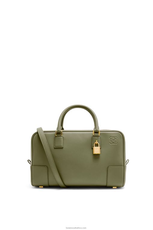 Loewe Women Amazona 28 bag in nappa calfskin 206XF156 Avocado Green - Image 3