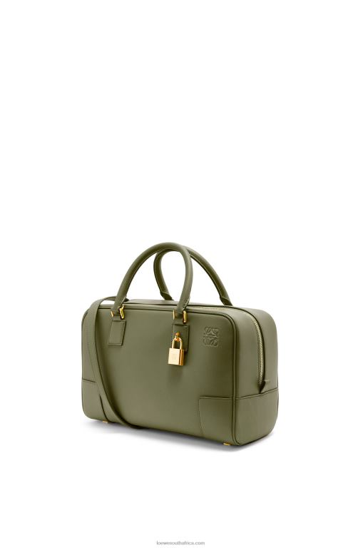Loewe Women Amazona 28 bag in nappa calfskin 206XF156 Avocado Green - Image 4