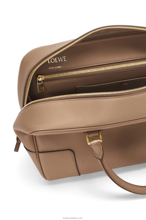 Loewe Women Amazona 28 bag in nappa calfskin 206XF169 Mink Color - Image 6