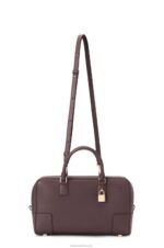 Loewe Women Amazona 28 bag in nappa calfskin 206XF173 Prune - Image 5