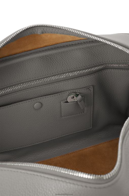 Loewe Women Amazona 28 bag in soft grained calfskin 206XF134 Pearl Grey - Image 11