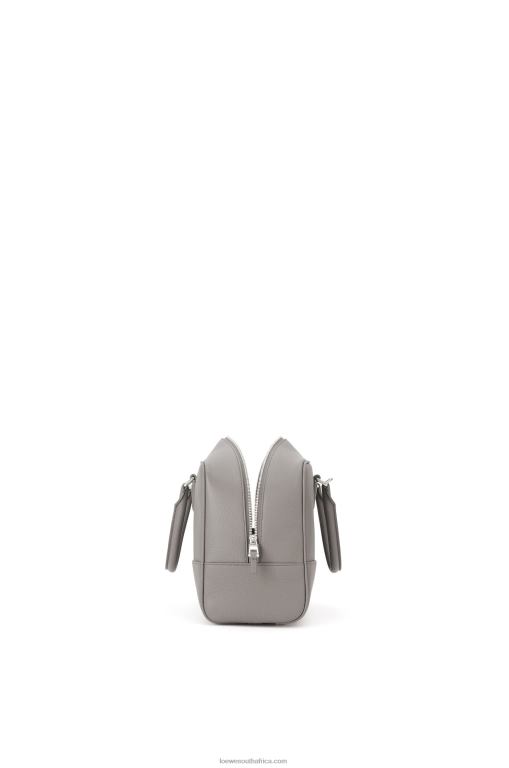 Loewe Women Amazona 28 bag in soft grained calfskin 206XF134 Pearl Grey - Image 5