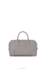 Loewe Women Amazona 28 bag in soft grained calfskin 206XF134 Pearl Grey - Image 6