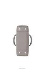 Loewe Women Amazona 28 bag in soft grained calfskin 206XF134 Pearl Grey - Image 8