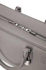 Loewe Women Amazona 28 bag in soft grained calfskin 206XF134 Pearl Grey - Image 9