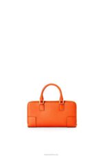 Loewe Women Amazona Pouch in nappa calfskin 206XF283 Orange - Image 4