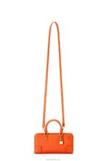 Loewe Women Amazona Pouch in nappa calfskin 206XF283 Orange - Image 5